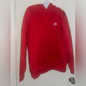 Nike Red Pullover Hoodie mens